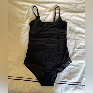 Anne Klein Black Bodysuit One Piece